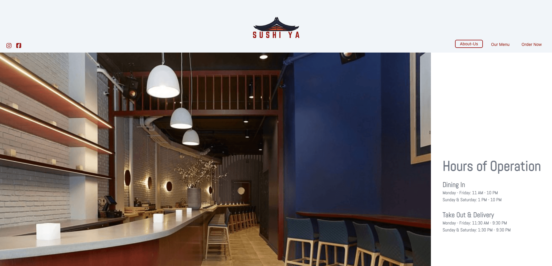 Sushi Ya Page